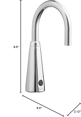 Vista 3 de American Standard 605B193.002 Grifo sin contacto Selectronic IC, modelo base, flujo laminar de 1.5 gpm/5.7 Lpm en la base
