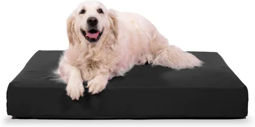 Vista 19 de K9 Ballistics Tough Ripstop - Cama ortopédica rectangular para perro, funda extraíble lavable, espuma ortopédica sólida para perros grandes de azul