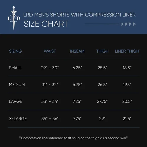 Vista 3 de LRD Pantalones cortos de entrenamiento atléticos para hombre con forro de compresión, entrepierna de 7 pulgadas