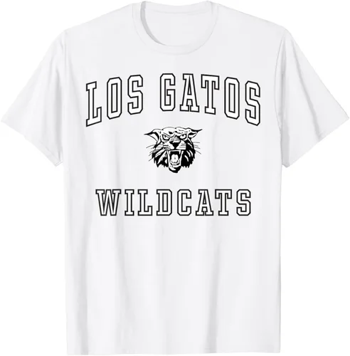 Vista 64 de Camiseta de Los Gatos de la escuela secundaria de Wildcats C1