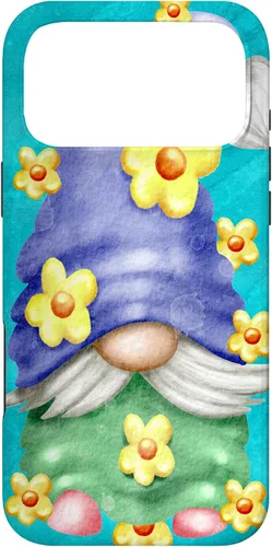 Vista 22 de Floral Spring Gnome for Garden Mom and Summer Cute Flower Case for iPhone 17