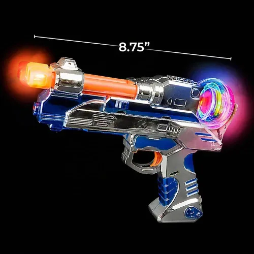 Vista 2 de Rhode Island Novelty 8.75 pulgadas Spinning Space Blaster uno por pedido