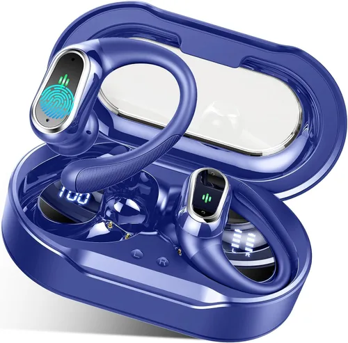Vista 13 de Auriculares inalámbricos, Bluetooth 5.4 2026 deportivos, auriculares Bluetooth con micrófono ENC con cancelación de ruido, auriculares inalámbricos