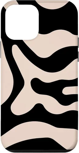 Vista 12 de Funda para iPhone 15 Retro Negro 60s 70s Estético Retro Liquid Swirl Groovy