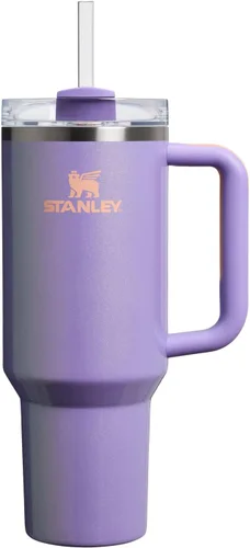 Vista 124 de STANLEY Quencher H2.0 Vaso Térmico con asa y pajilla, 64 onzas, tapa Flowstate de 3 posiciones, gran capacidad para viajes y deportes, vaso de acero