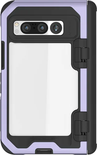 Vista 15 de Ghostek Atomic - Funda delgada transparente, parachoques de aluminio, protección resistente a prueba de golpes para Google Pixel 7 (6.3 pulgadas)