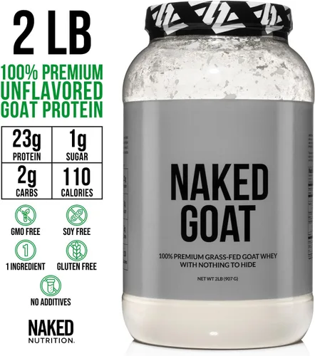 Vista 2 de NAKED Paquete de proteína alimentada con pasto PB: 2LB de cabra y 2LB PB