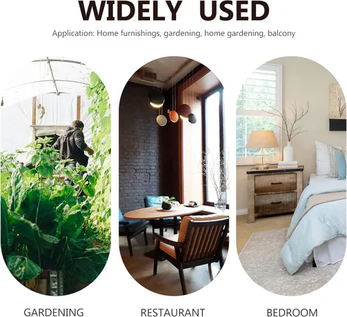 Vista 7 de Yardwe Cubos de barril de madera para whisky con asa, maceta de flores, macetas, cajas para cafetería, jardín, plantas hidropónicas