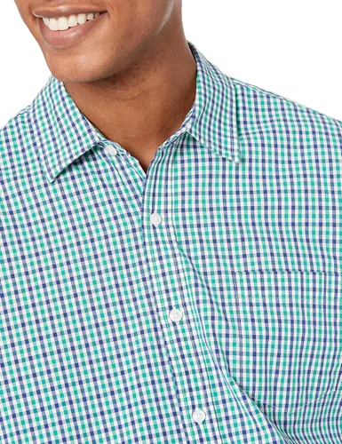Vista 3 de Tienda Essentials Camisa de popelina para hombre, informal, de manga larga, con ajuste regular