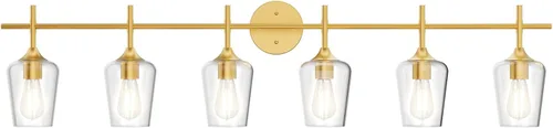 Vista 22 de Ralbay Juego de 2 apliques de pared negros mate para baño, pantalla de vidrio transparente, apliques negros para decoración del hogar, baño, cocina