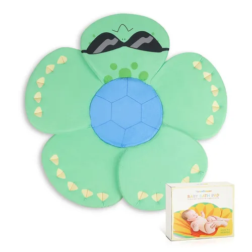 Vista 8 de YooxArmor Almohadilla de baño de bebé para fregadero de bañera infantil, bañera de flores antideslizante para bebés de 0 a 6 meses, cojín de baño