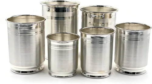 Vista 8 de Vidrio con sello de plata pura 999 - Estilo #03 (vidrio 2.75 pulgadas - 1.41 oz)