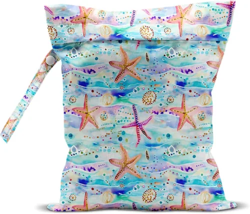 Vista 27 de Bolsa impermeable para traje de baño, bolsa húmeda y seca para playa y viaje, con cierre oculto, reutilizable para bebé, para trajes de baño Tortuga