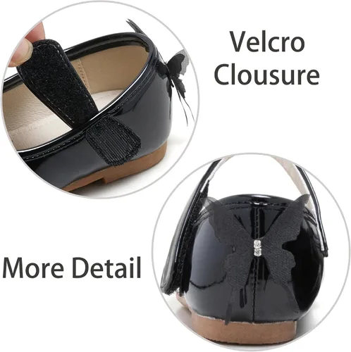 Vista 6 de ESTINE Mary Jane - Zapatos planos de ballet para niñas pequeñas y niñas pequeñas