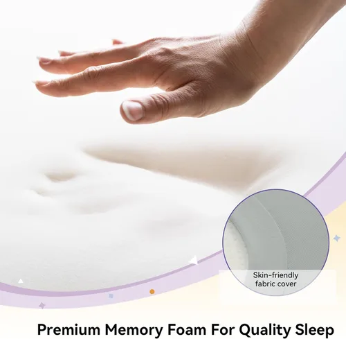 Vista 6 de Almohada Cervical para el Cuello para Alivio del Dolor - Almohada Refrescante para Dormir de Lado, Almohadas Ergonómicas de Espuma con Memoria