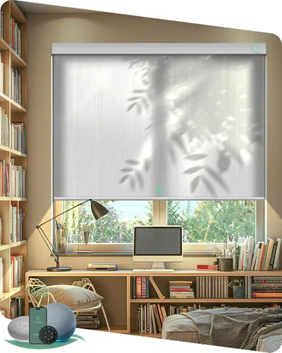 Vista 24 de Muestras de tela multicolor de persianas motorizadas Yoolax Light Filtering, Room Darkening, Sheer, Multicolor Fabric Swatches, Preview