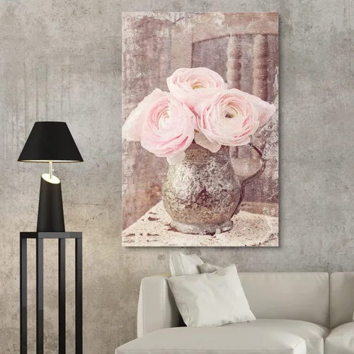 Vista 57 de wall26 Impresión en Lienzo Arte de Pared Flor de Cerezo Monocromática Estilo Vintage Floral Rústico Dramático Duotono Oscuro para Sala de Estar