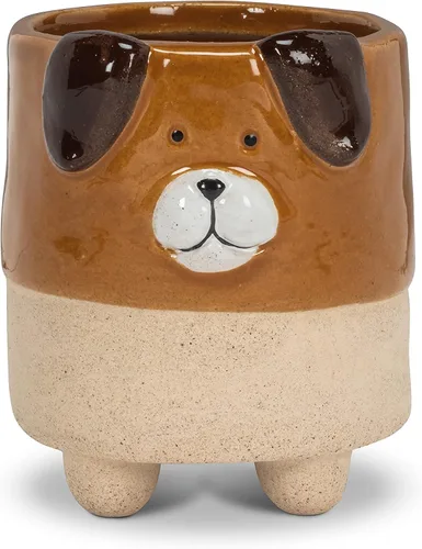 Vista 13 de Abbott Collection - Maceta de gres con gato en patas - Grande (12.7 cm de alto) Gres, gris, 5 "H