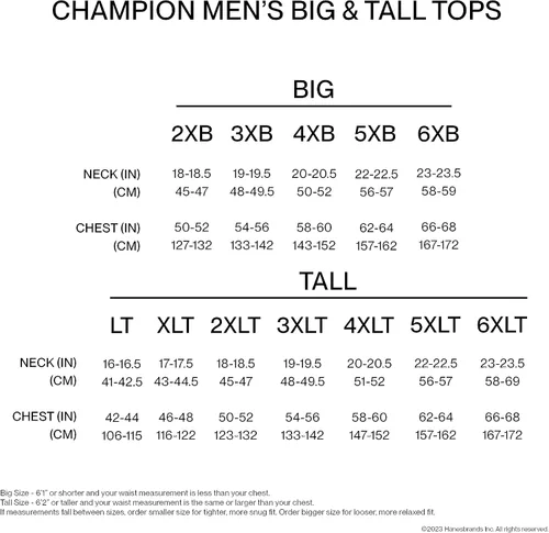 Vista 7 de Champion, Classic and Comfortable Tee, Long-Sleeve T-Shirt for Men (Reg. Or Big & Tall)