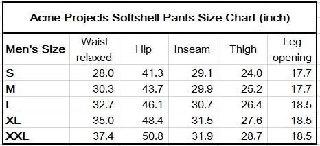Vista 6 de Acme Projects - Pantalones de forro polar (100% impermeable, transpirable, 314.961in105.82oz)