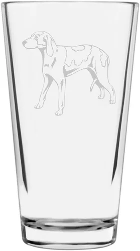 Vista 280 de Podenco Canario - Vaso de pinta de 16 onzas con temática de perro personalizado