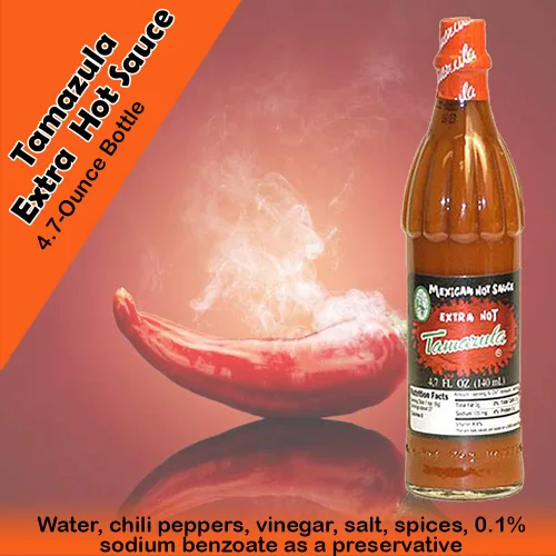 Vista 2 de Tamazula, Botella de salsa extra picante, 4.7 onzas