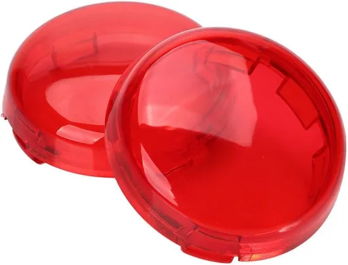 Vista 6 de Onmi cubiertas de lente ahumado turn signal para Harley-Davidson paquete de 2, Ambar