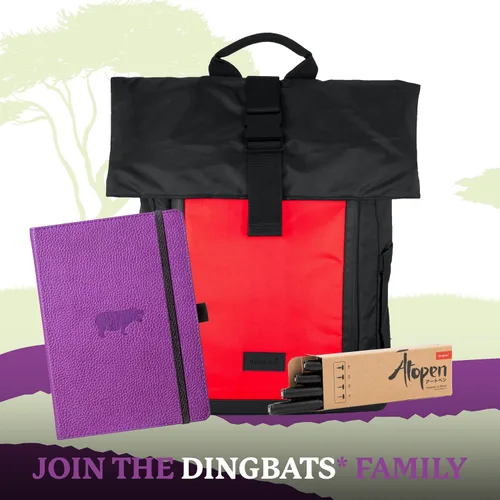 Vista 7 de Dingbats* Cuaderno de escritura con cuadrícula de vida silvestre A5, tapa dura de cuero vegano, ideal para trabajo, viajes, bolsillo, cierre