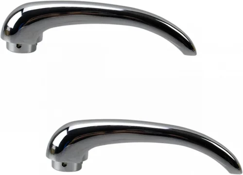 Vista 64 de TRQ Juego de 2 manijas de puerta interior trasera cromada y cachemira para Chevy GMC