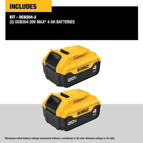 Vista 3 de DeWalt DCB204- 2 20 V max Premium XR Li-Ion, 2