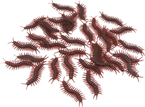 Vista 3 de 30 piezas falsas Scolopendra falsos insectos de plástico insectos Halloween abril tontos fiesta Navidad bromas regalos bromas para adultos