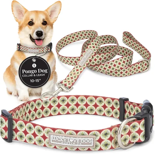 Vista 63 de Lucky Love Dog - Collar de perro ajustable con hebilla de fácil clic para los pequeños, duradero y cómodo para perros machos y hembras, collar