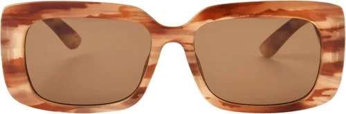 Vista 3 de Steve Madden Gafas de sol rectangulares con borde cuadrado para mujer