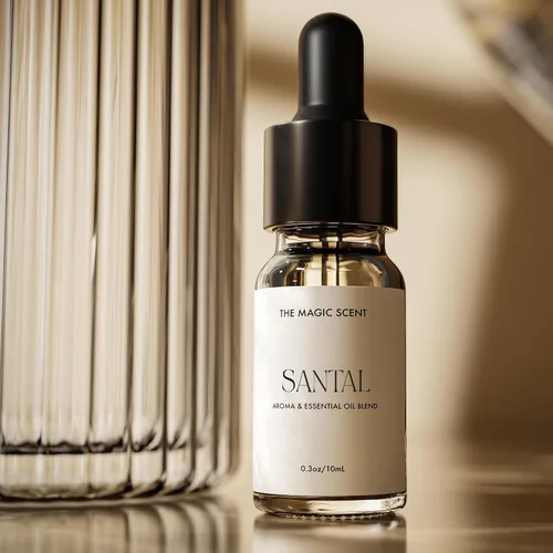 Vista 7 de Aceite Difusor Santal de The Magic Scent - Fragancia - Frío y Ultrasónico - Aceite Esencial de Sándalo - Aceites Difusores de Aromas para el Hogar