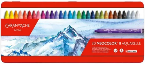 Vista 4 de Caran d 'Ache Classic Neocolor II, juego de pasteles solubles en agua, 15