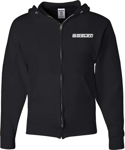 Vista 2 de Ford Mustang - Sudadera con capucha con cremallera completa, color rojo Shelby GT500