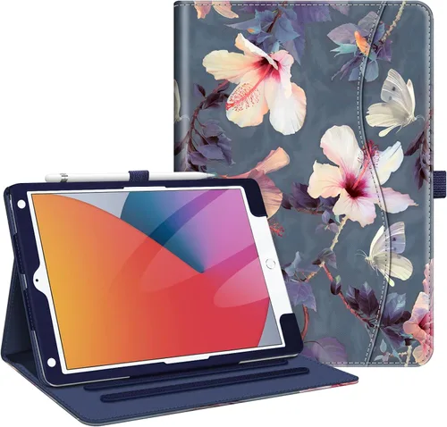 Vista 26 de Fintie - Funda para iPad de 9ª / 8ª / 7ª generación (2021/2020/2019) de 10.2 pulgadas - [Protección de esquinas] Funda con soporte de visualización