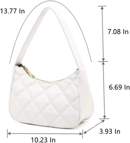 Vista 2 de CYHTWSDJ Bolsos de hombro para mujer, lindo bolso de mano con cierre de cremallera