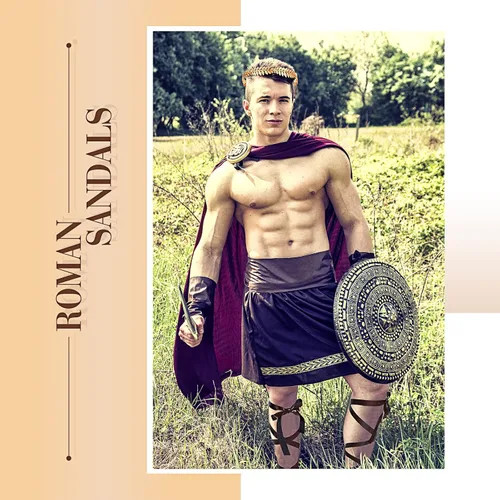 Vista 7 de Adult Roman Sandal Costume Accessory Roman Emperor Crown Gold Leaf King Crown Toga Costume Women Gold Headpiece Laurel Wreath