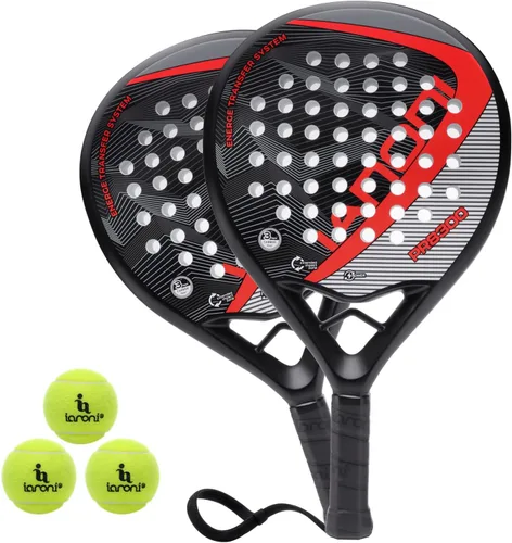 Vista 10 de ianoni Padel Racket Carbon Fiber Surface with EVA Memory Flex Foam Core Padel Tennis Racquets Paddle Tennis Racket