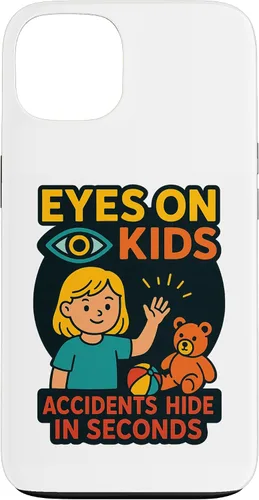 Vista 7 de Eyes on Kids Child Safety Gift for Moms, Granny, Grandad Case for iPhone XR