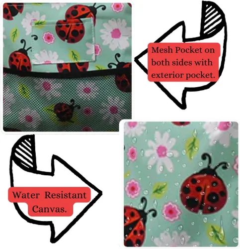 Vista 122 de NGIL Bolsa de comestibles reutilizable extra grande plegable de gran tamaño para comestibles, almacenamiento, picnic, playa, Estampado