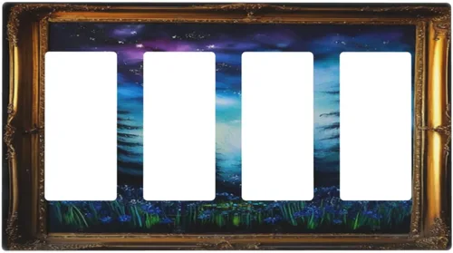 Vista 106 de Cubiertas Decorativas para Interruptores de Luz Arte de Pájaros BirdArt 1 Gang Salida Dúplex Individual Placa de Pared Placa de Interruptor Placa