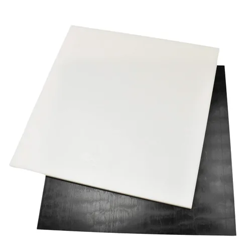 Vista 5 de Lámina de copolímero plástico de BuyPlastic Delrin/acetal negro de 1" de grosor, tamaño 6" x 6"; Dimensiones reales - 5.75 in x 5.75 in