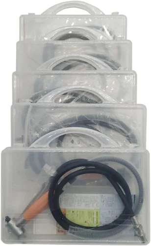 Vista 7 de Amoladora neumática micro ángulo aire 90 grados 0.118 in Die lápiz pulidor herramienta accesorios kit naranja herramientas eléctricas