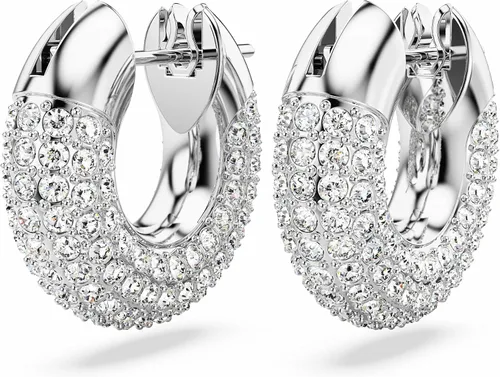 Vista 3 de Swarovski Colección de joyas de pendientes de aro con pavé de cristal Dextera