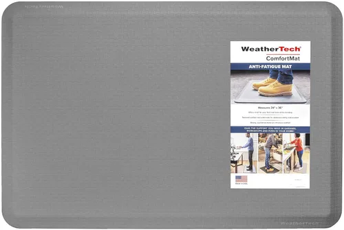 Vista 14 de WeatherTech ComfortMat, Alfombrilla Antifatiga de 61 por 91 Centímetros, Patrón Bordeado, Negro