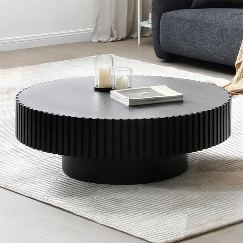 Vista 20 de LKTART Mesa de Centro con Tapa Elevable para Sala de Estar, Mesa de Centro Acanalada de Acento con Almacenamiento, Mesa de Té Central Rectangular