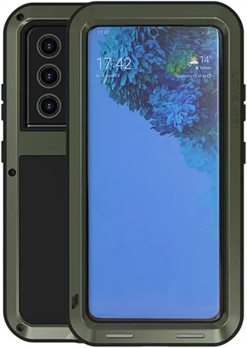 Vista 16 de LOVE MEI Funda para Samsung Galaxy Note 20 Ultra, resistente al aire libre, a prueba de golpes, a prueba de polvo, híbrida, de aluminio, resistente