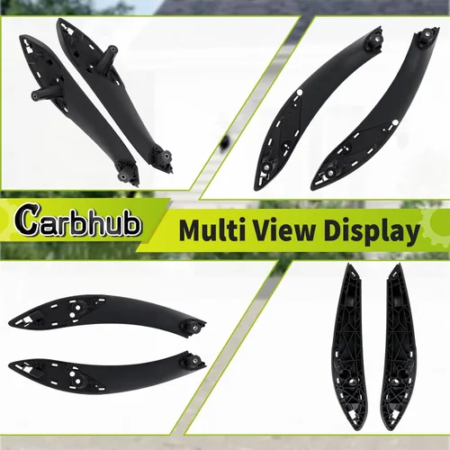Vista 6 de Carbhub Juego de 4 tiradores de puerta interior delanteros traseros izquierdos con panel de reposabrazos para BMW 320 328 330 335 M3 F30 F31 F34 F80
